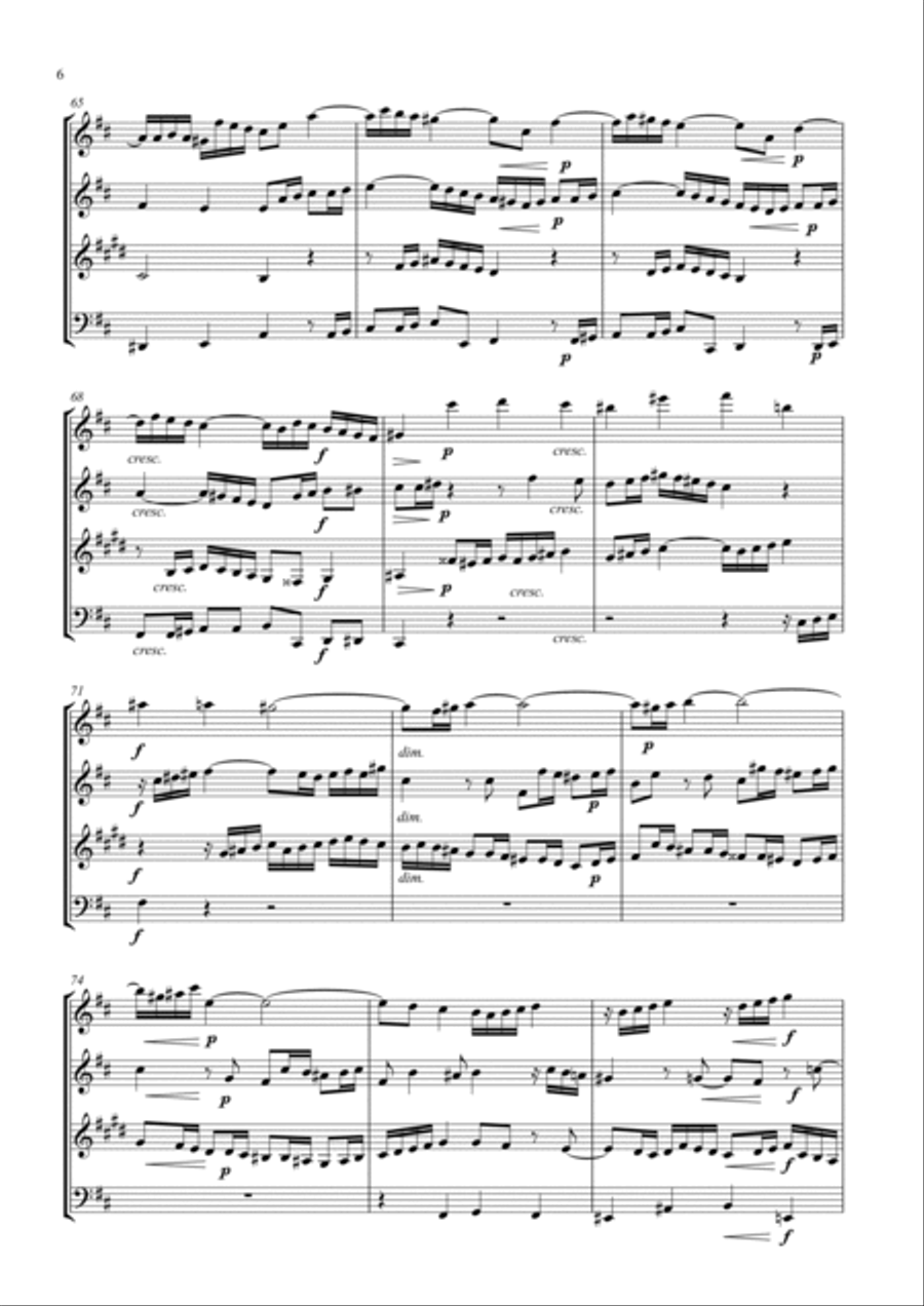 Bach Prelude and Fugue No. 12 arr. Woodwind Quartet