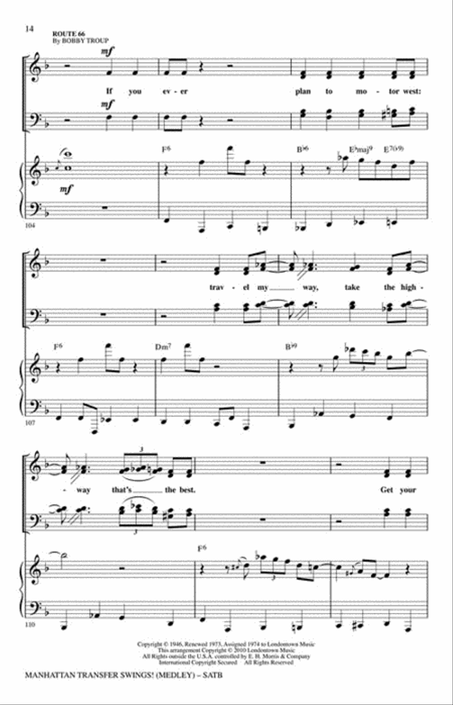Manhattan Transfer Swings! Choir scores gallery preview page 6