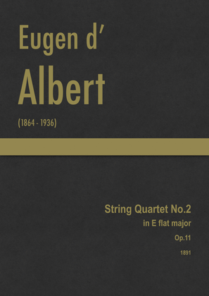 Albert - String Quartet No.2 in E flat major, Op.11