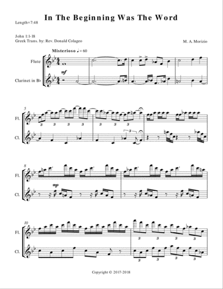 IN THE BEGINNING WAS THE WORD (SSATB) – John 1:1-18 SSATB scores gallery preview page 2