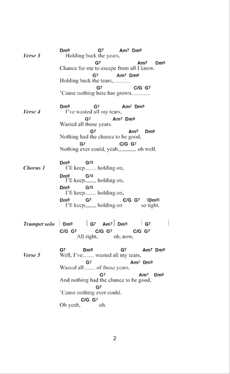 Holding Back The Years Acoustic Guitar scores gallery preview page 2