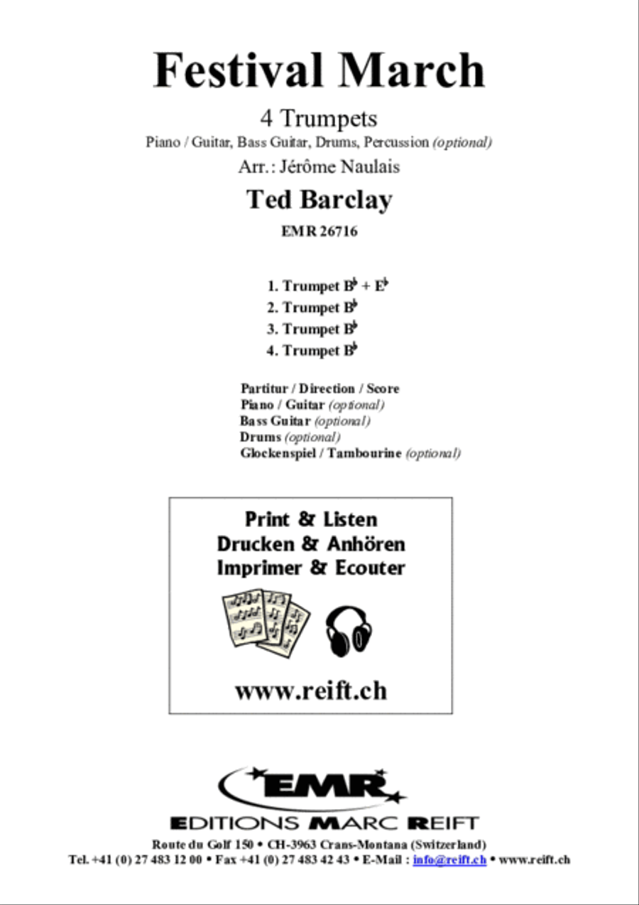 Festival March Trumpet scores gallery preview page 2