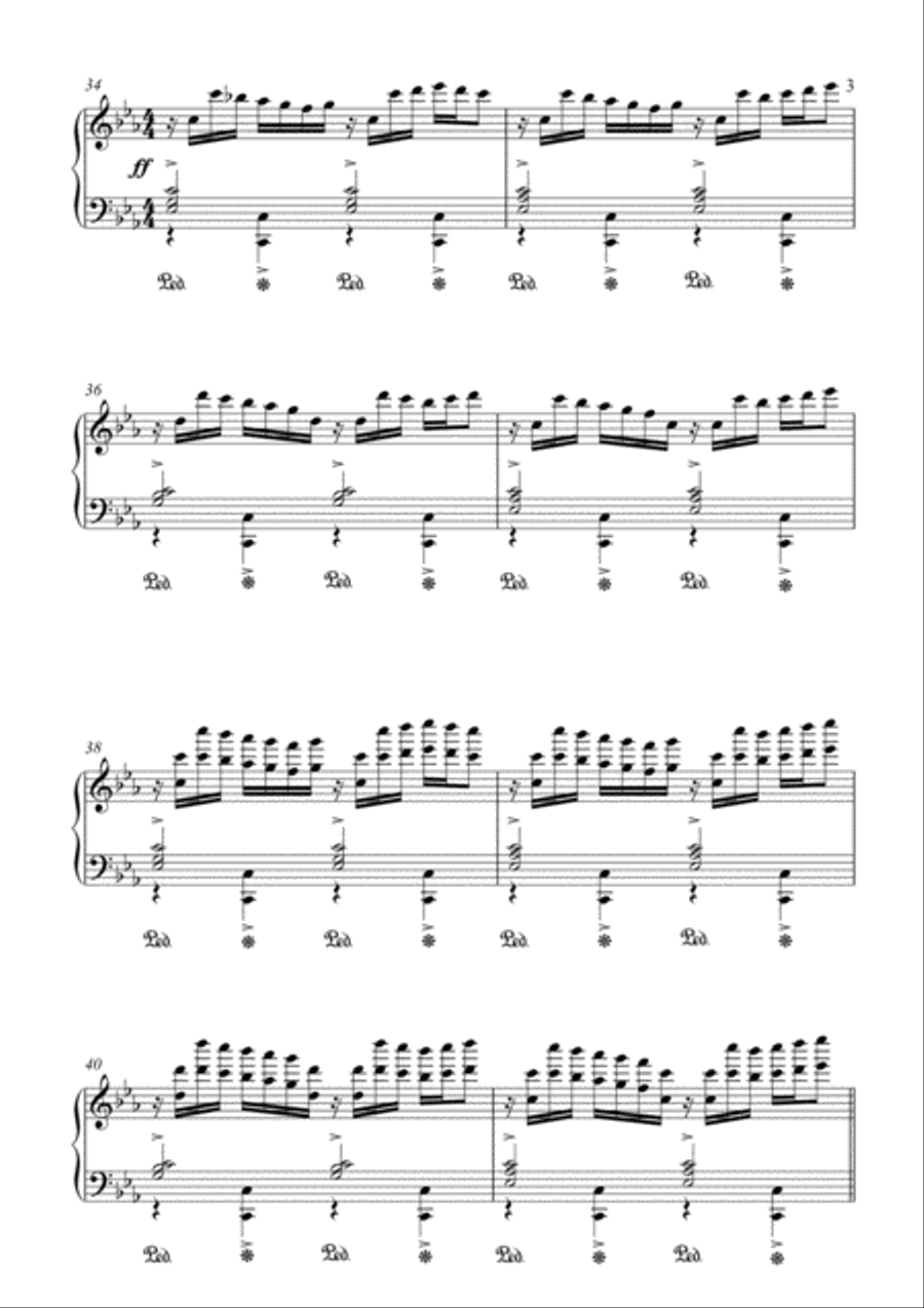 C'est finis C'est finis Piano Solo scores gallery preview page 3