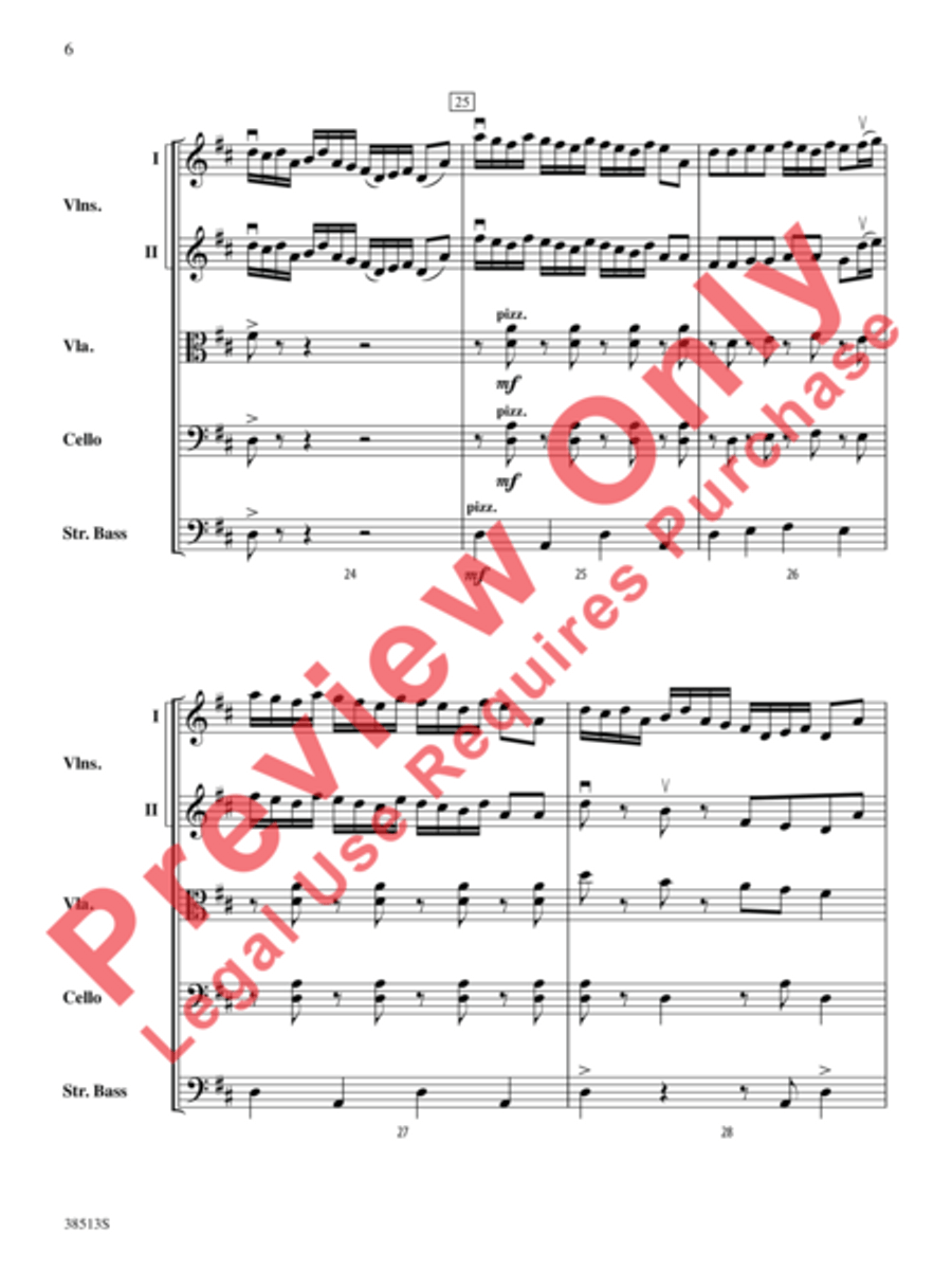 American Fiddle Triptych String Orchestra scores gallery preview page 7