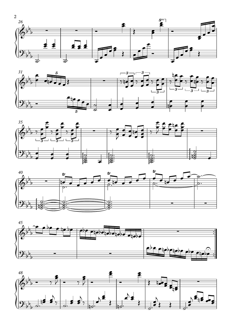 24 Valses melancoliques for one hand alone Piano Method scores gallery preview page 6