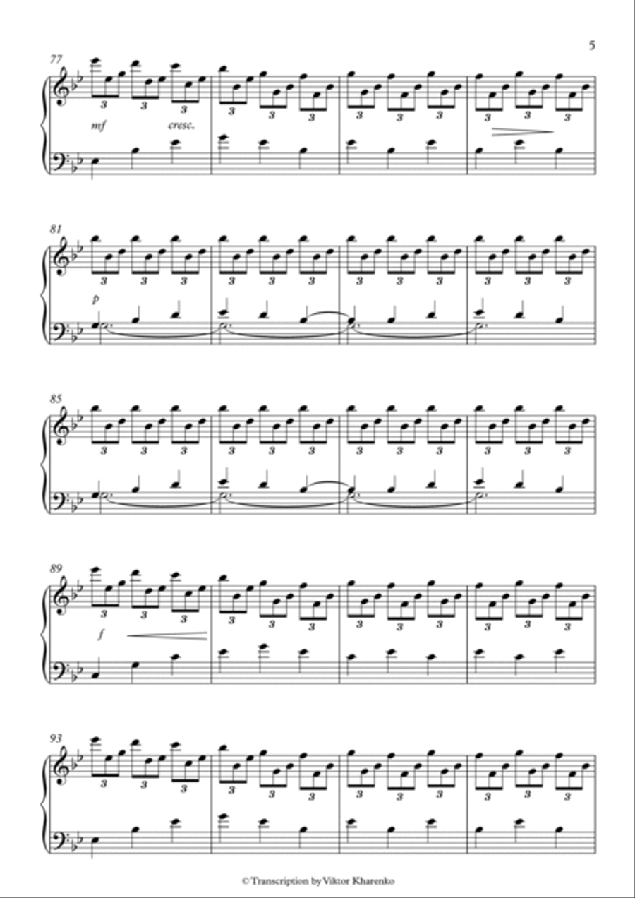 Komorebi Piano Solo scores gallery preview page 5