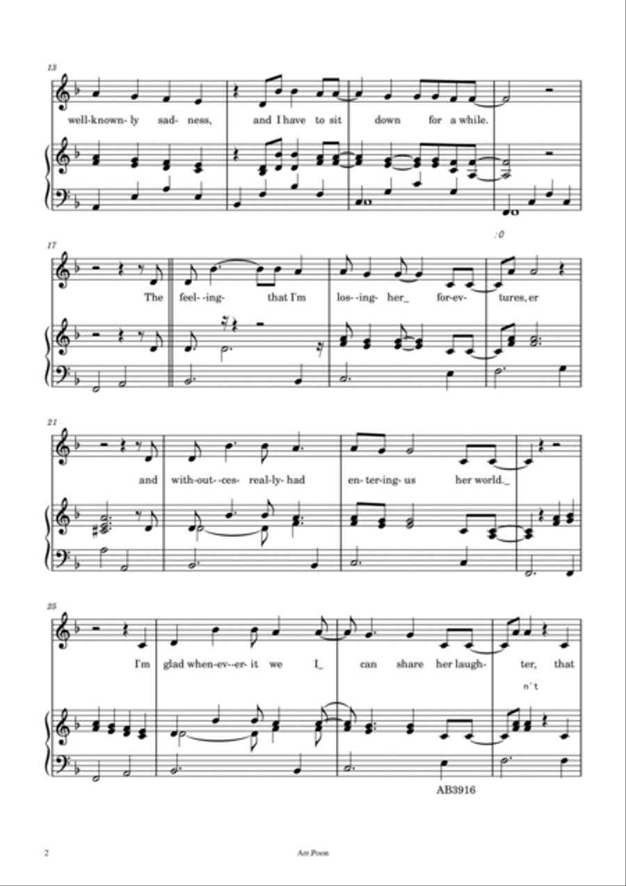 Slipping Through My Fingers Voice scores gallery preview page 2