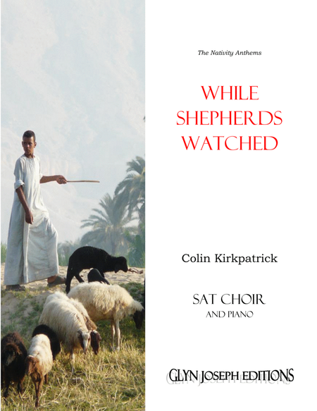 While Shepherds Watched (SAT choir and piano) image number null