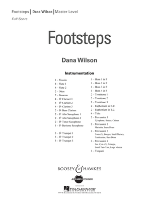 Footsteps - Conductor Score (Full Score)