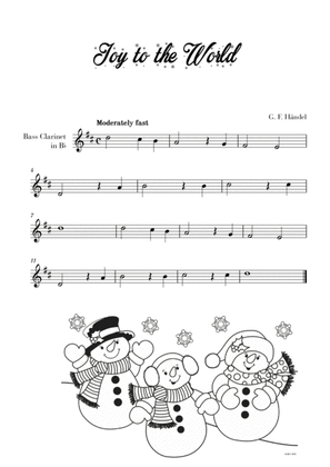 Joy to the World - Very Easy/Beginner (for Bass Clarinet)