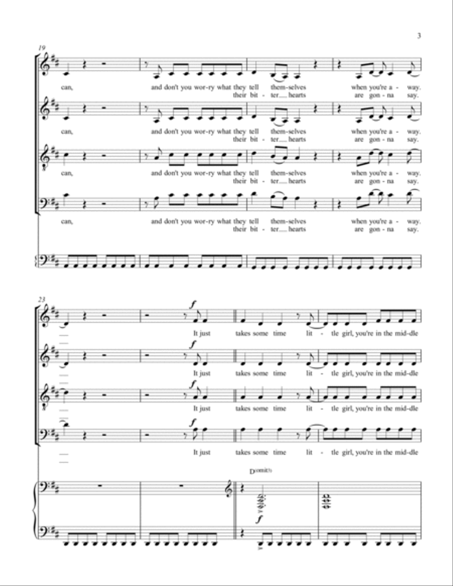 The Middle 4-Part scores gallery preview page 3