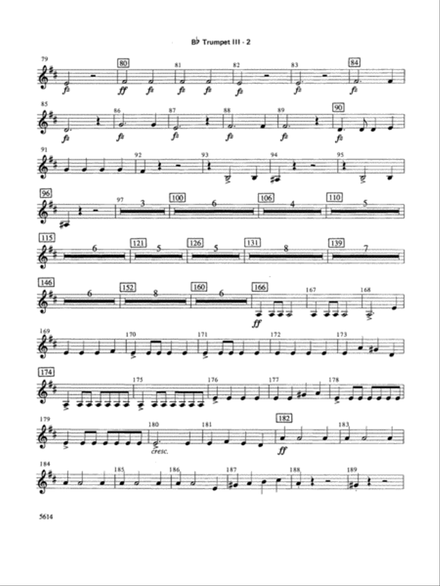 Rosamunde Overture, Opus 26: 3rd B-flat Trumpet Full Orchestra scores gallery preview page 2