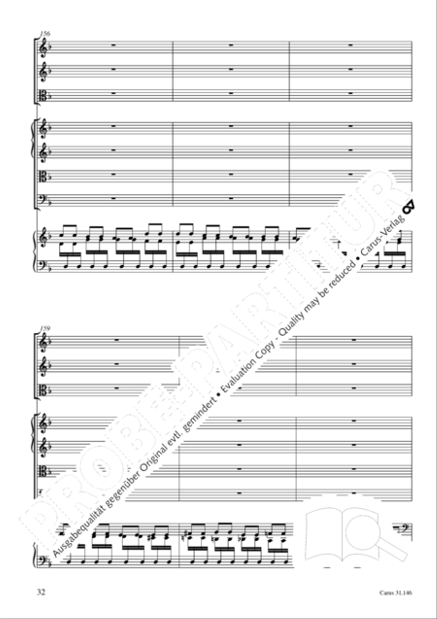 Through bitter tribulation we enter into God's kingdom (Wir mussen durch viel Trubsal in das Reich Gottes eingehen) 4-Part scores gallery preview page 33
