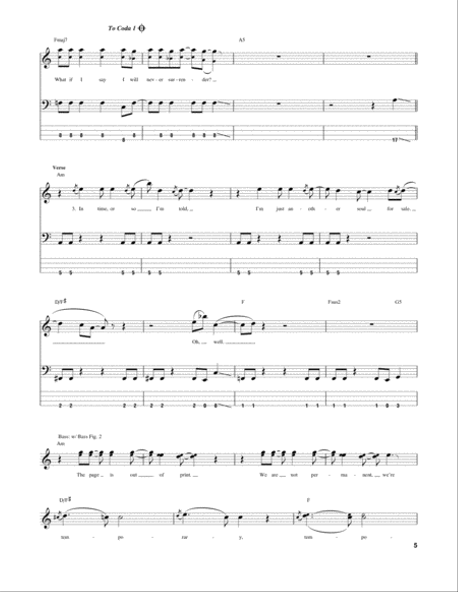 The Pretender The Pretender Guitar Tablature scores gallery preview page 5