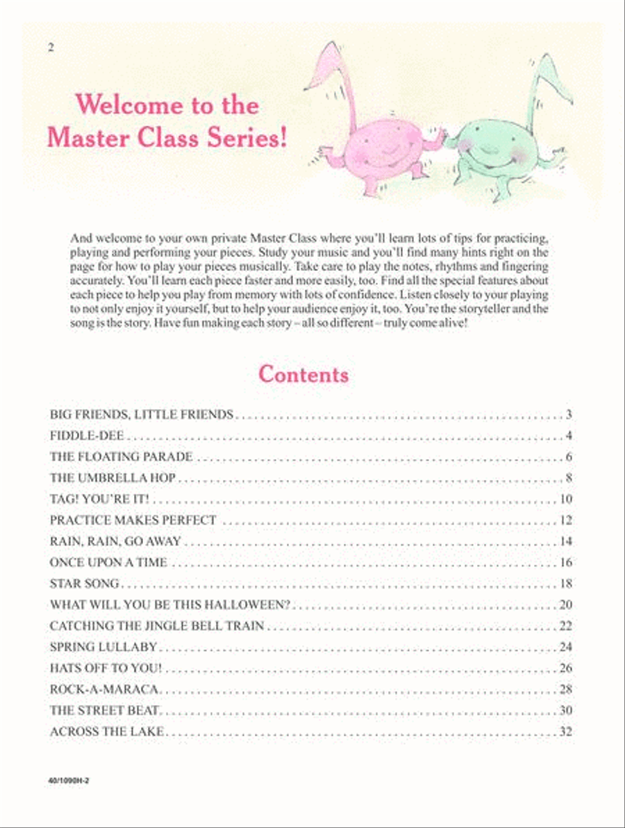 Master Class Series - Level 1A Piano Method scores gallery preview page 2