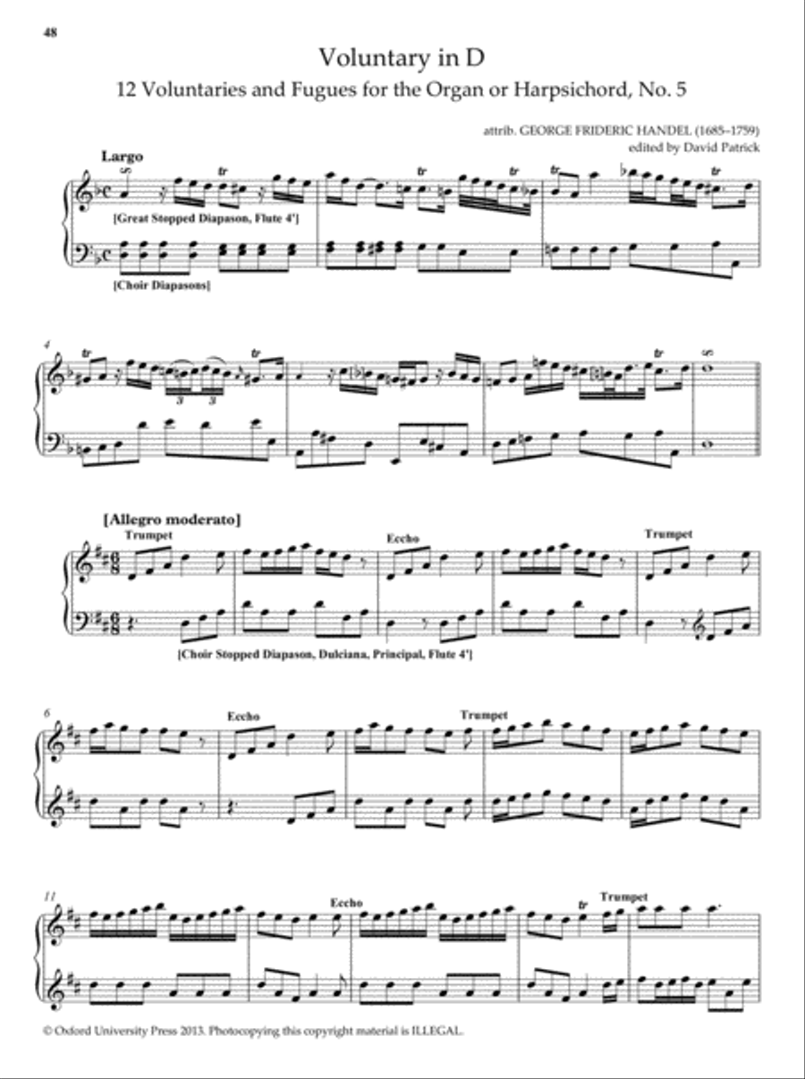 18th-century English Organ Music, Volume 2 Organ Solo scores gallery preview page 6