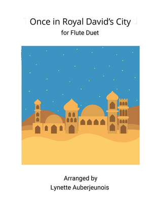 Book cover for Once in Royal David’s City - Flute Duet