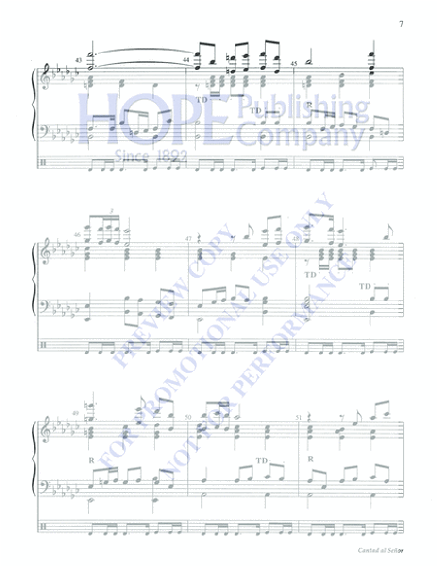 Cantad al Senor 5-Octaves scores gallery preview page 7