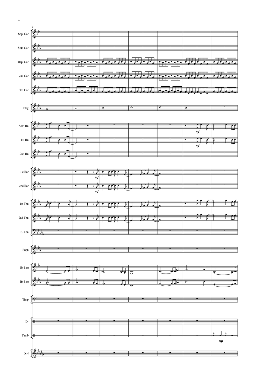 Daydream Believer Brass Band scores gallery preview page 3