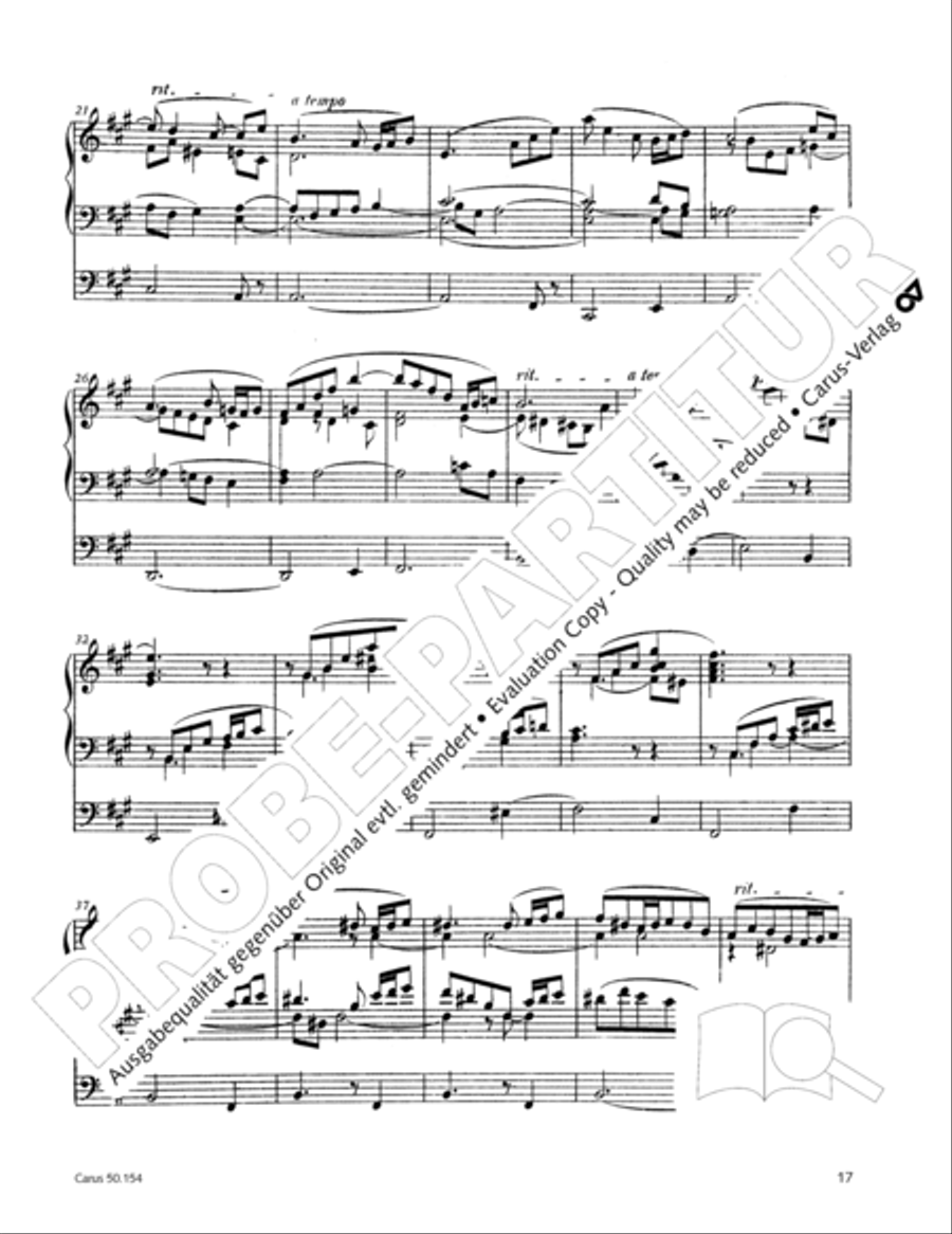 Organ Sonata No. 12 in D flat major Organ Solo scores gallery preview page 18