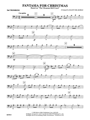 Fantasia for Christmas (based on "The Ukranian Bell Carol"): 2nd Trombone