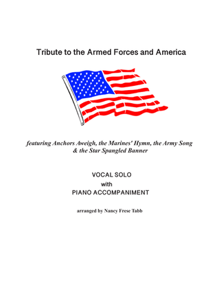 Book cover for Tribute to the Armed Forces and America arranged as a Vocal Solo