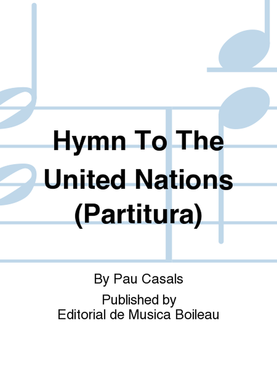 Hymn To The United Nations (Partitura)