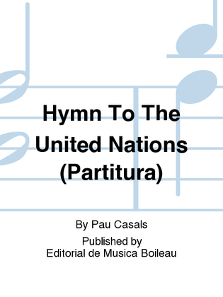 Hymn To The United Nations (Partitura)