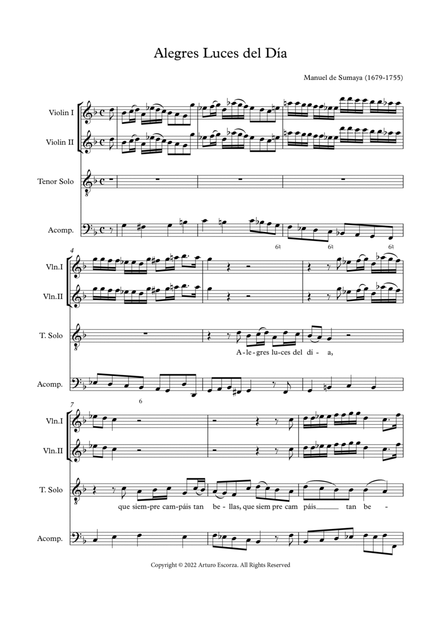 Book cover for Alegres luces del dia - Cantada a solos de Navidad - Score Only