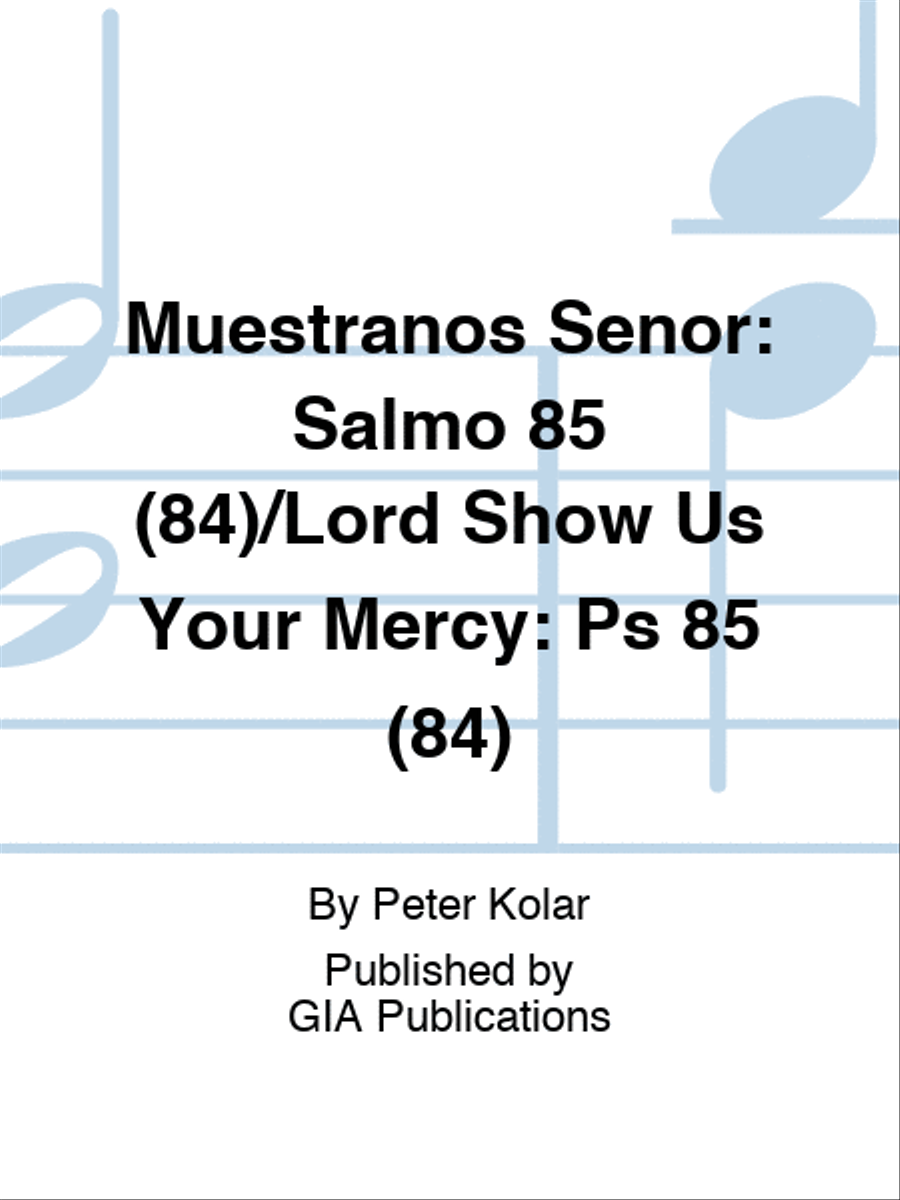 Muéstranos Señor / Lord Show Us Your Mercy 4-Part scores gallery preview page 1