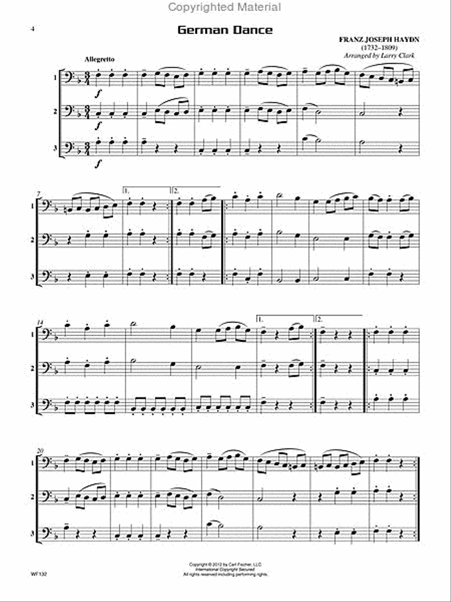 Compatible Trios for Winds Bassoon scores gallery preview page 2