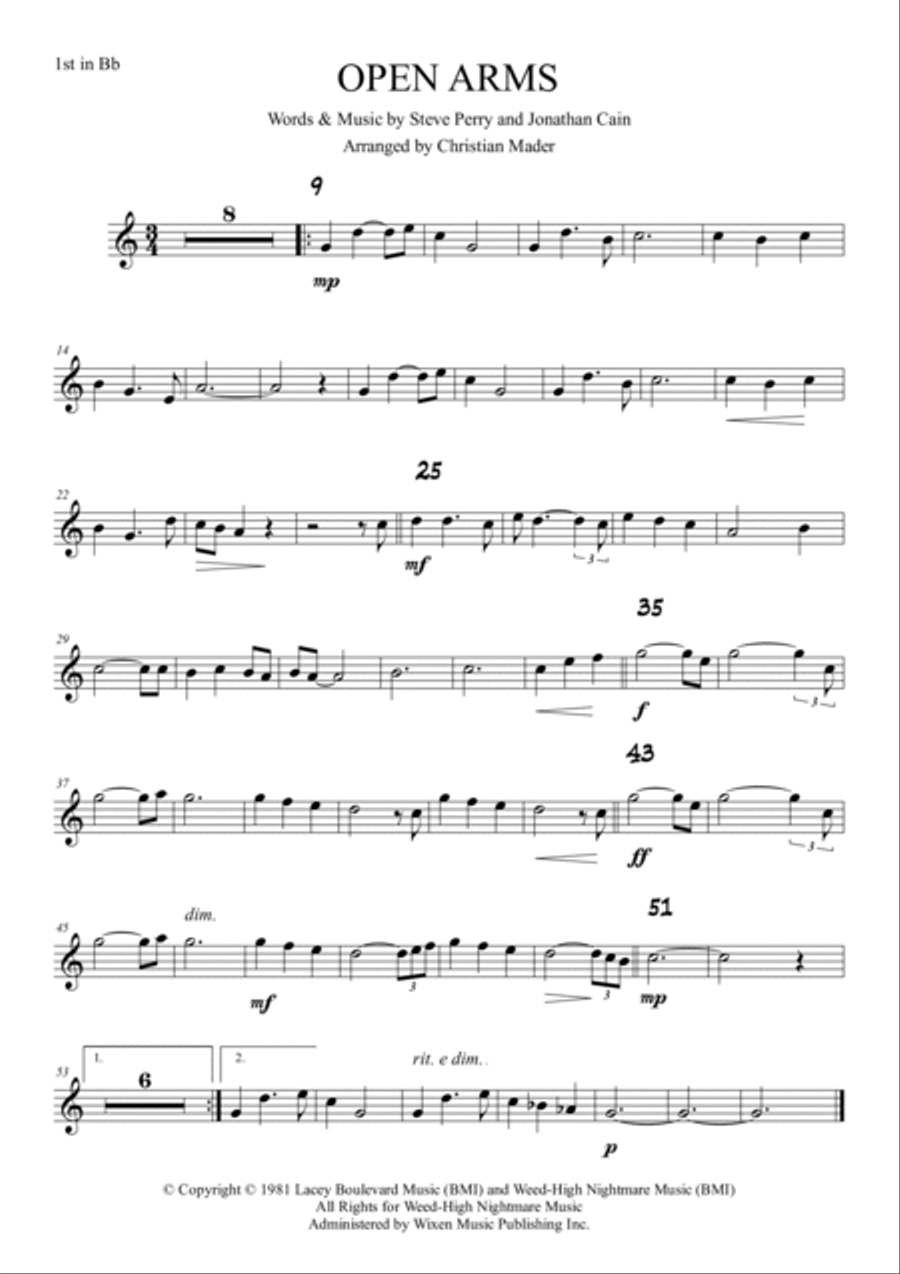 Open Arms Trombone Duet scores gallery preview page 2