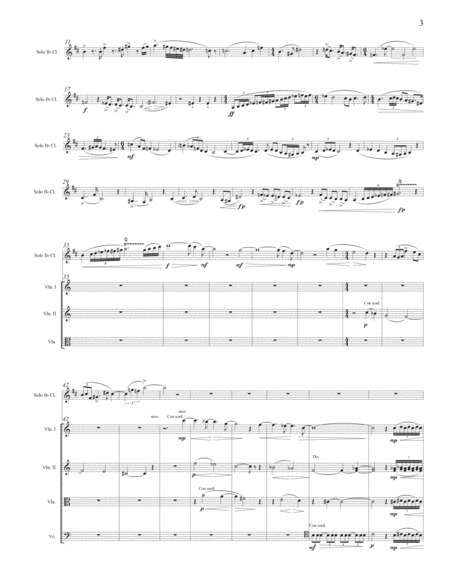 CLARINET CONCERTO (2019) for B-flat Clarinet and Orchestra (SCORE + PARTS) image number null