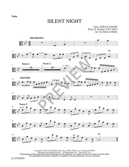 Silent Night - Instrument edition