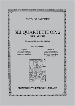 Book cover for Quartetto III In Do Maggiore