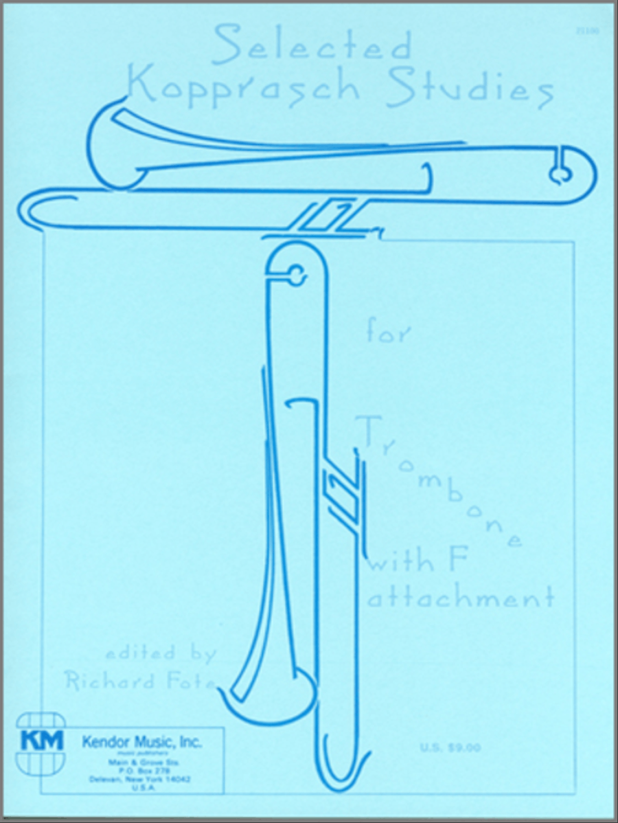 Selected Kopprasch Studies for Trombone with F attachment