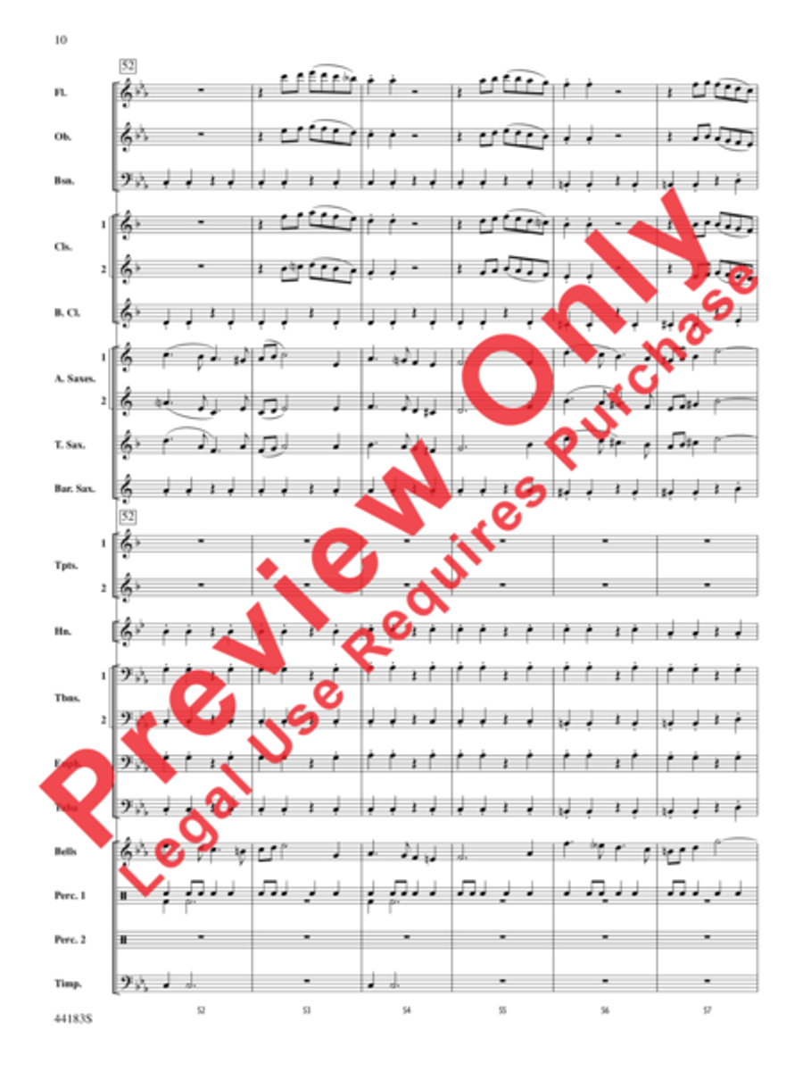 Cobra Dance Concert Band scores gallery preview page 11
