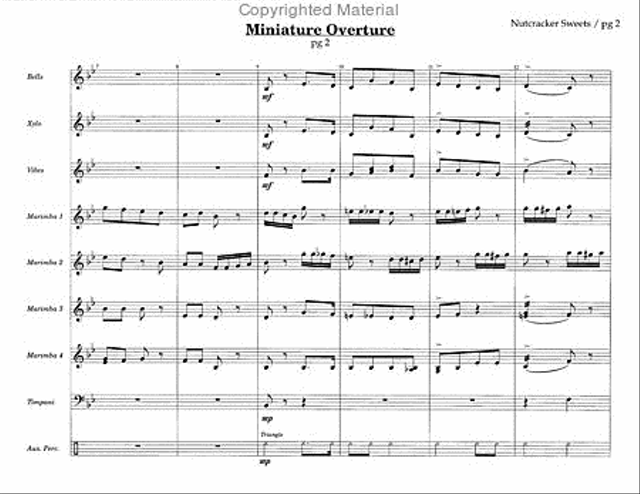 Nutcracker Sweets Percussion Ensemble scores gallery preview page 3