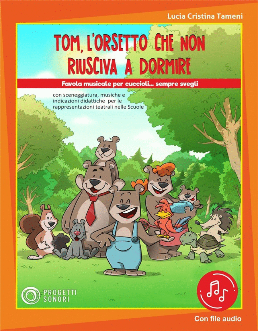 Tom L'Orsetto Che Non Riusciva a Dormire Book and Digital Audio scores gallery preview page 1