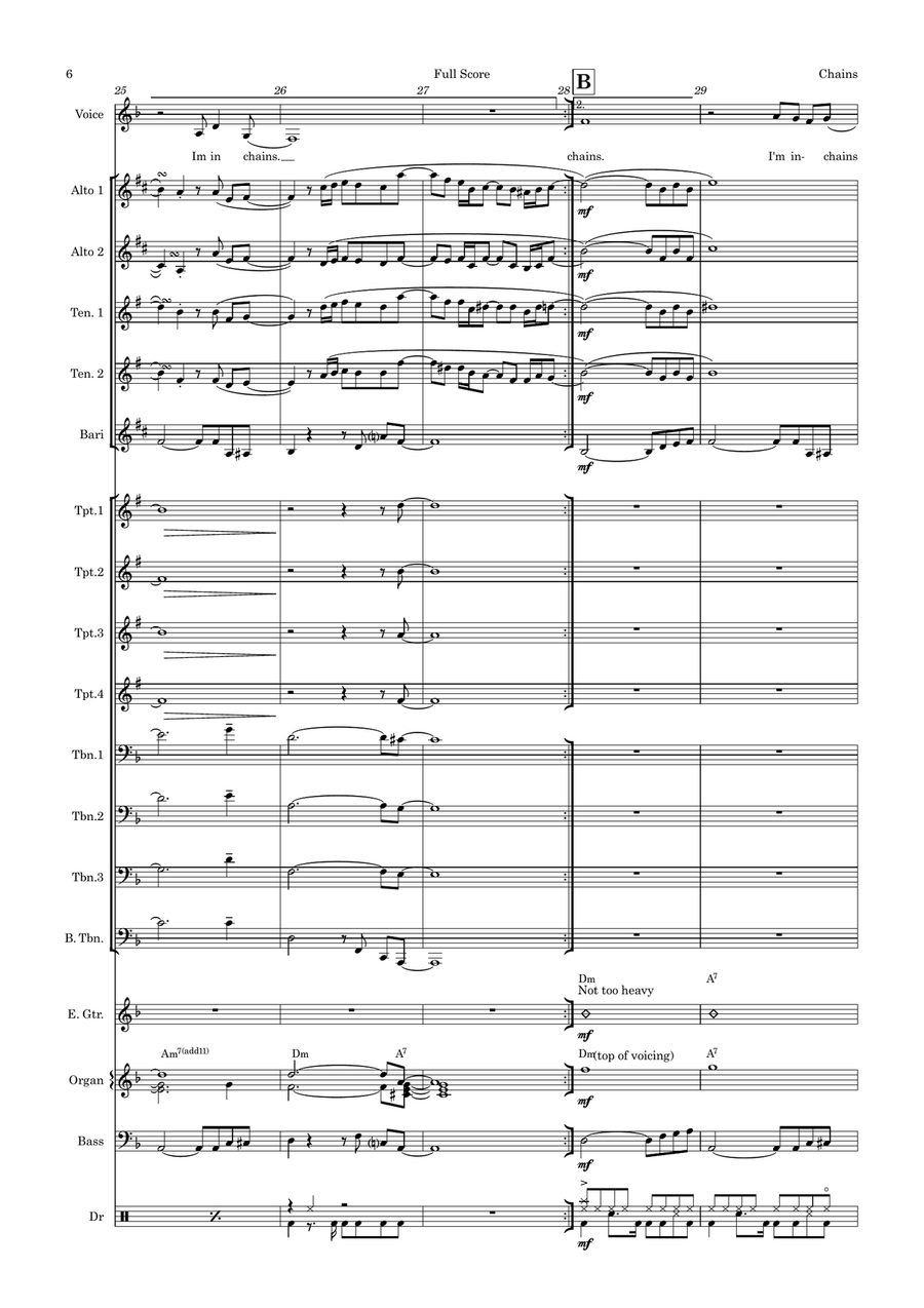 Chains Jazz Ensemble scores gallery preview page 6