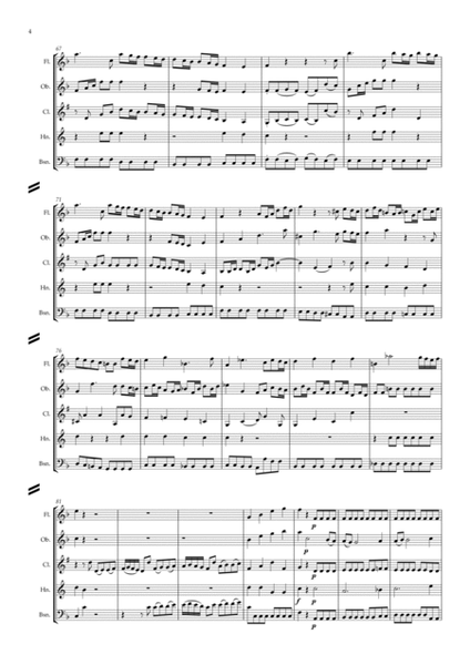 Mozart: Divertimento in F "Salzburg Symphony No.3" K138 - wind quintet image number null