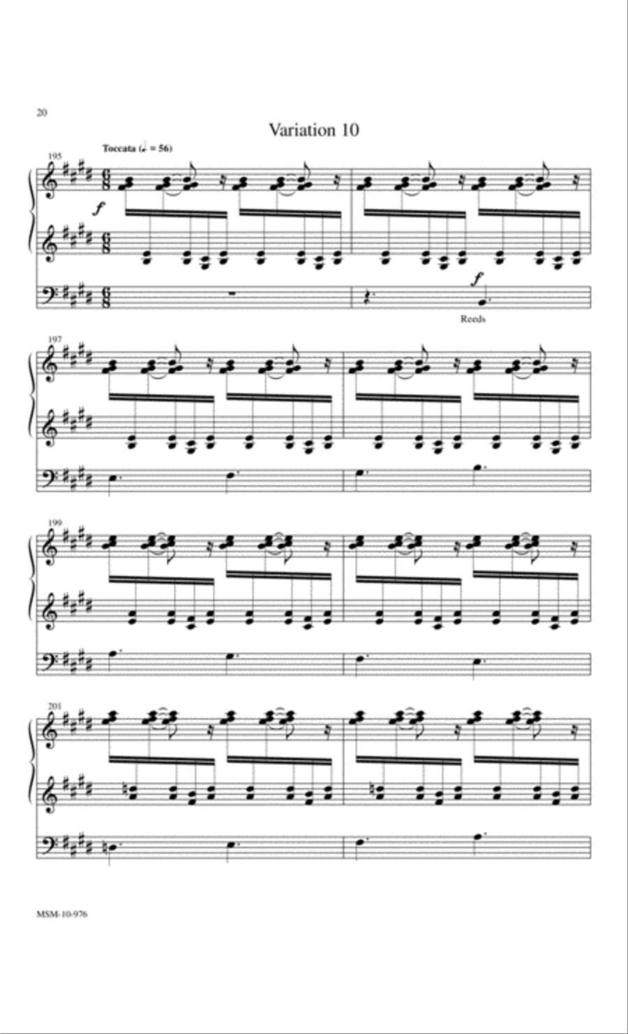 Village Variations Organ scores gallery preview page 8