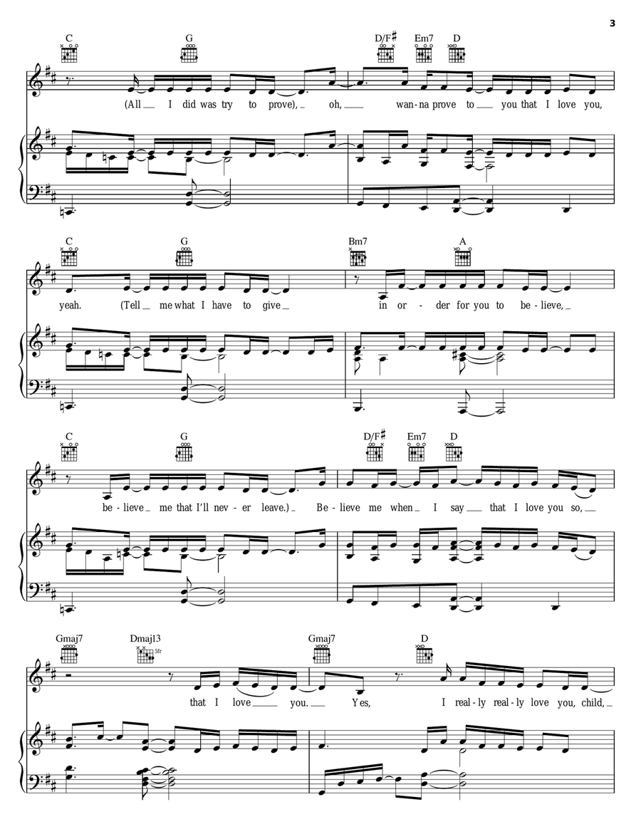 So In Love Piano, Vocal, Guitar scores gallery preview page 3