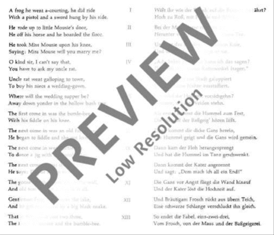 A frog he went a-courting Piano Accompaniment scores gallery preview page 3