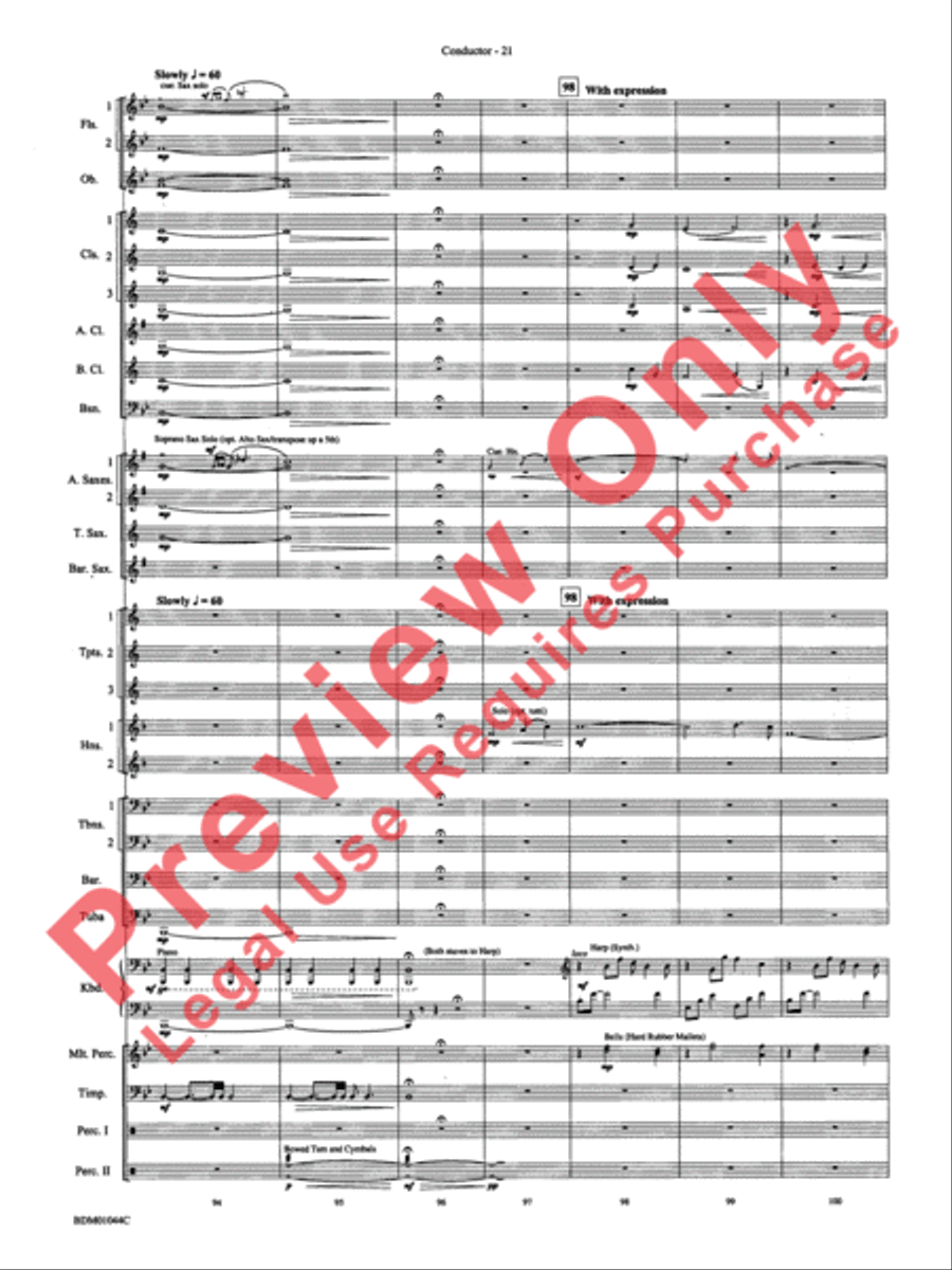 To the Summit! (Strive for the Highest) Concert Band scores gallery preview page 25