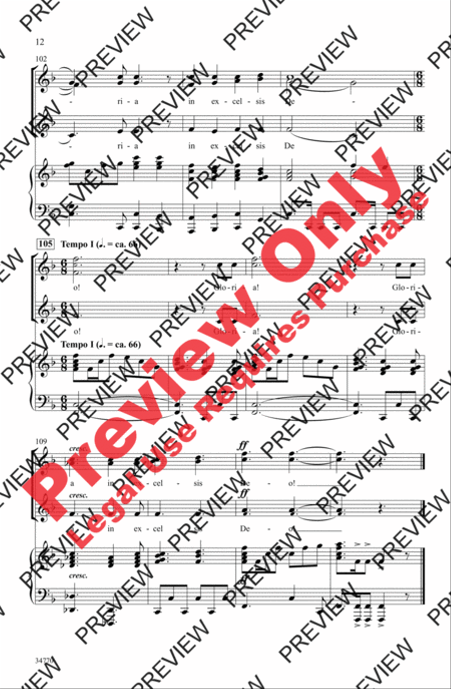 Angels' Gloria Angels' Gloria Women's Choir scores gallery preview page 12