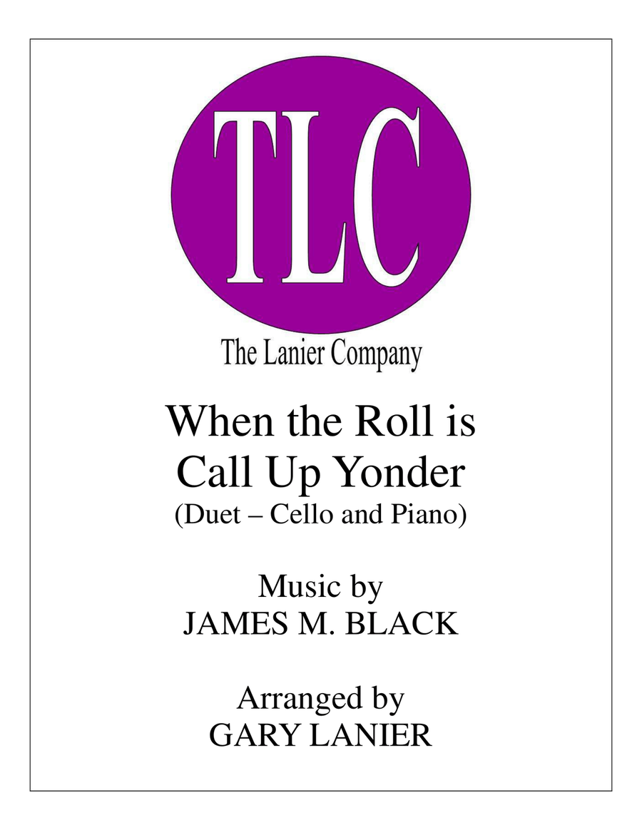 WHEN THE ROLL IS CALLED UP YONDER (Duet – Cello and Piano/Score and Parts) Piano scores gallery preview page 1