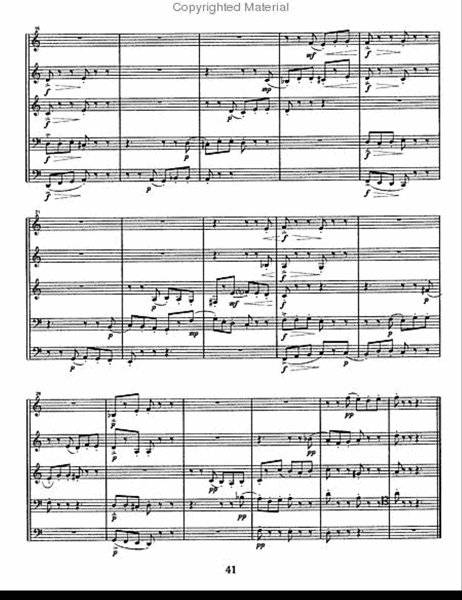 Foliations Brass Quintet scores gallery preview page 11