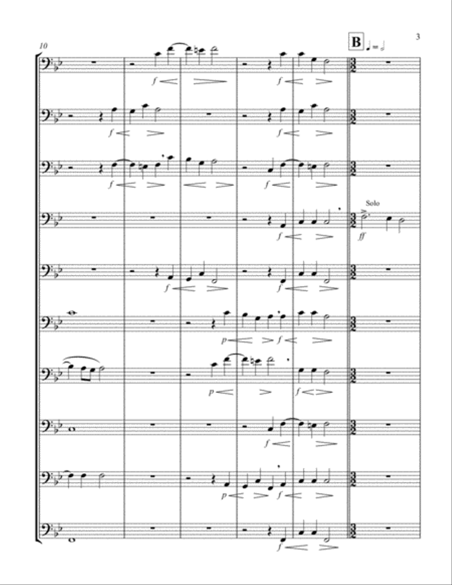 Hodie Christus Natus Est (2 Bassoon Quintets) Woodwind Ensemble scores gallery preview page 3