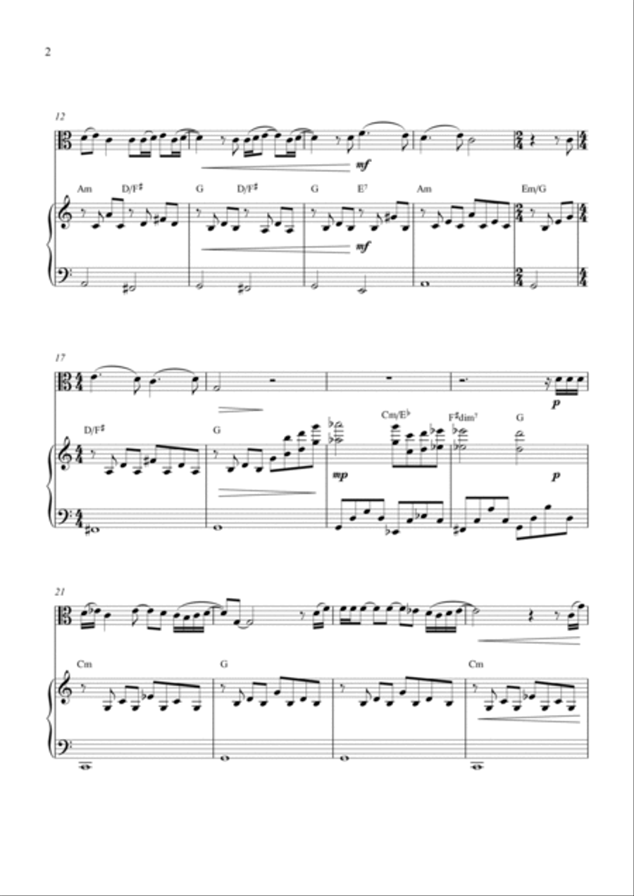 Je Veux Te Dire Adieu Je Veux Te Dire Adieu Viola scores gallery preview page 2